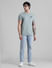 Light Blue Low Rise Washed Ben Skinny Jeans_410892+5