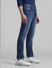 Blue Low Rise Washed Ben Skinny Jeans_410897+2