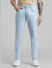 Light Blue Low Rise Washed Ben Skinny Jeans_410900+1