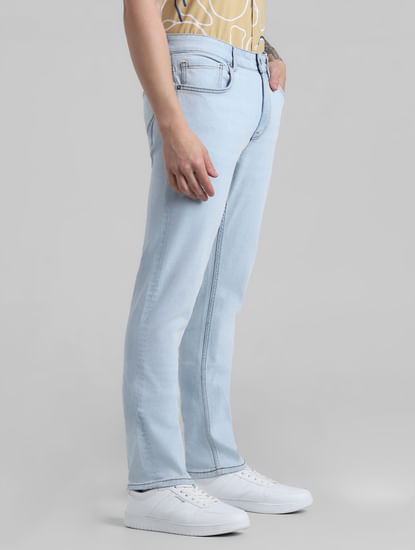 Light Blue Low Rise Washed Ben Skinny Jeans