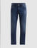 Dark Blue Mid Rise Clark Regular Fit Jeans_410902+6