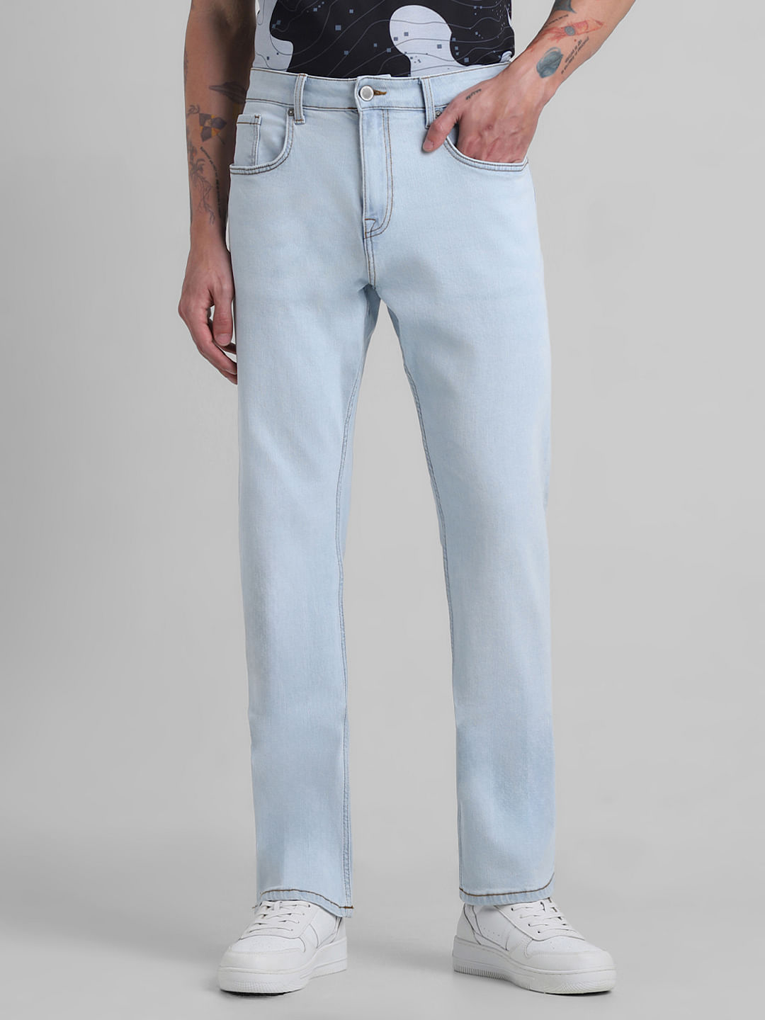 Retro Mens Holiday Dance Party Slim Denim Bell Bottom Flared Pants Bootcut  Jeans | eBay
