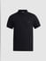Black Zip Detail Polo T-shirt_410916+7