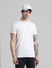 White Logo Branding Crew Neck T-shirt_410917+1