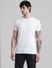 White Logo Branding Crew Neck T-shirt_410917+2