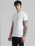 White Logo Branding Crew Neck T-shirt_410917+3