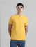 Yellow Contrast Tipping Polo T-shirt_410925+1