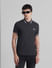Black Contrast Tipping Polo T-shirt_410927+1