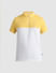 Yellow Colourblocked Polo T-shirt_410930+7
