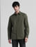 Green Cotton Full Sleeves Shirt_410942+2
