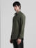 Green Cotton Full Sleeves Shirt_410942+3
