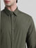 Green Cotton Full Sleeves Shirt_410942+5