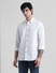 White Cotton Full Sleeves Shirt_410943+2