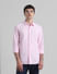 Light Pink Cotton Full Sleeves Shirt_410946+1