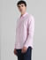 Light Pink Cotton Full Sleeves Shirt_410946+3