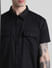 Black Drop Shoulder Shirt_410950+5
