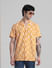 Orange Abstract Print Shirt_410955+1