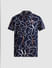 Navy Blue Abstract Print Shirt_410963+7
