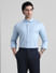 Blue Formal Full Sleeves Shirt_410970+2