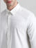 White Jacquard Slim Fit Shirt_410972+5