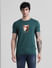 Green Graphic Print T-shirt_410977+2