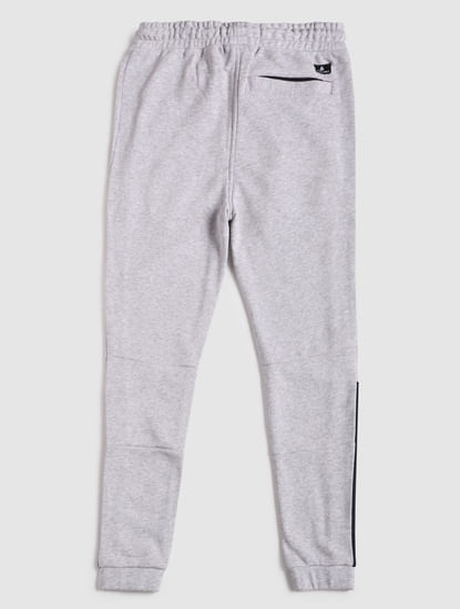 Boys Grey Logo Print Sweatpants