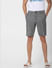 Grey Low Rise Striped Chino Shorts