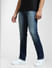 Blue Mid Rise Washed Clark Regular Jeans_405502+3