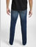 Blue Low Rise Washed Clark Regular Jeans_405502+4