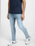 Blue Low Rise Washed Ben Skinny Jeans_405500+3