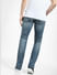Blue Low Rise Washed Clark Regular Jeans_405496+4