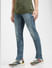 Blue Low Rise Washed Ben Skinny Jeans_405495+3