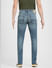 Blue Low Rise Washed Ben Skinny Jeans_405495+7