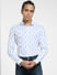 White Striped Full Sleeves Shirt_405509+2