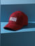 Boys Red Logo Print Baseball Cap_405567+1