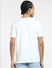 White Graphic Print Crew Neck T-shirt_405523+4