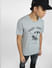 Grey Graphic Print Crew Neck T-shirt_405524+1