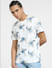White All Over Print Crew Neck T-shirt_405526+2