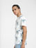 White All Over Print Crew Neck T-shirt_405526+3