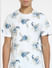 White All Over Print Crew Neck T-shirt_405526+5