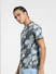 Grey All Over Print Crew Neck T-shirt_405527+3