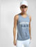 Blue Logo Print T-shirt Vest_405528+1