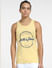 Yellow Logo Print T-shirt Vest_405531+2