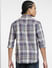 Purple Check Linen Full Sleeves Shirt_405541+4