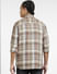 Brown Check Linen Full Sleeves Shirt_405542+4