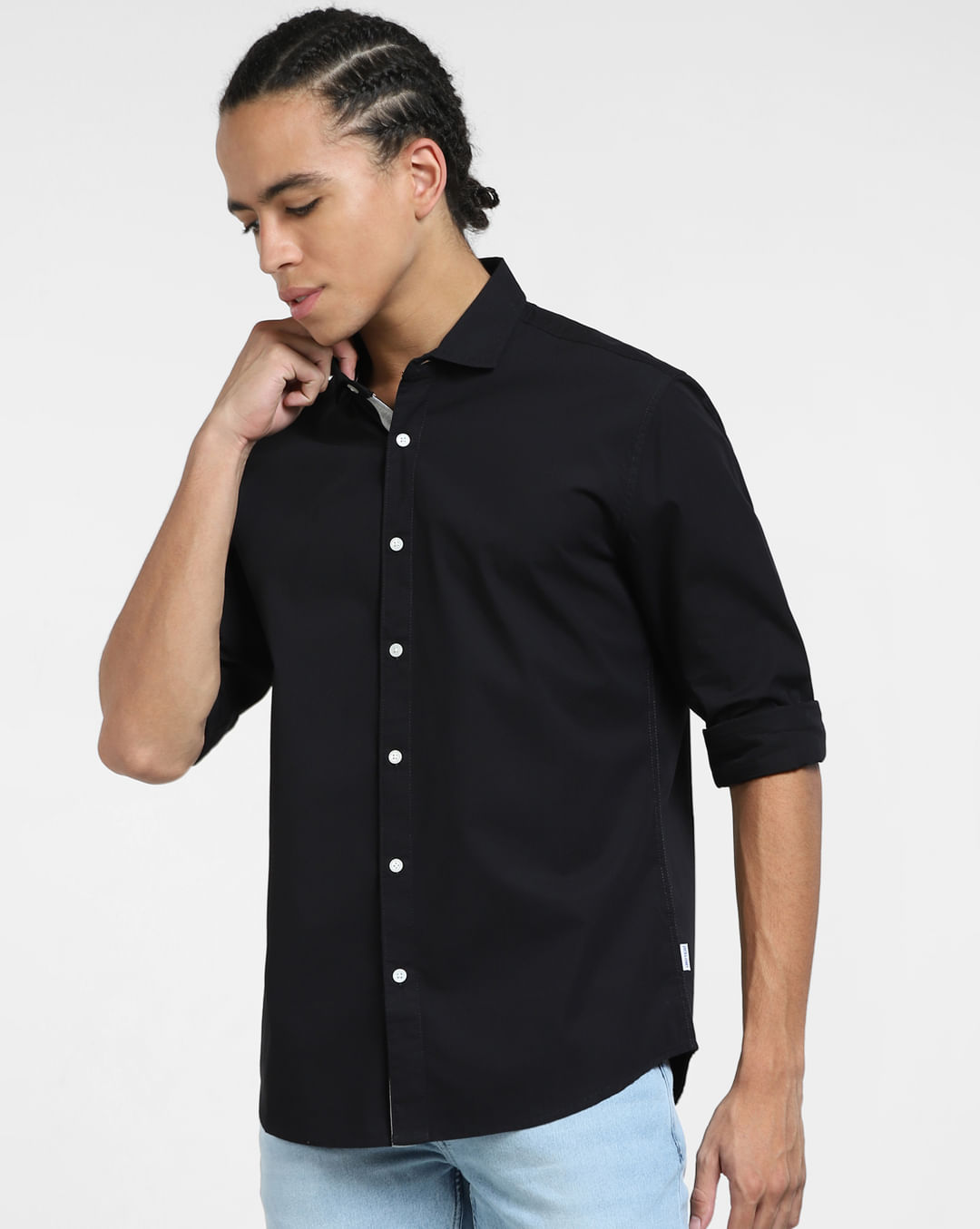 Buy Black Full Sleeves Shirt for Men