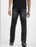 Black Mid Rise Distressed Clark Regular Fit Jeans_405555+4