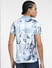 Grey Floral Polo Neck T-shirt_405559+4