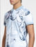 Grey Floral Polo Neck T-shirt_405559+5