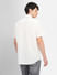 White Cotton Short Sleeves Shirt_406483+4